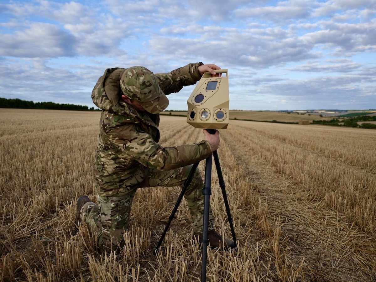 A tactical handheld Spyke™ unit being tested in the field
